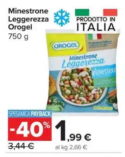 Carrefour Minestrone Leggerezza Orogel offerta