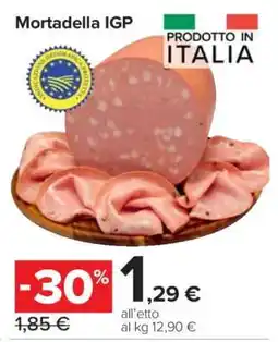Carrefour Mortadella IGP offerta