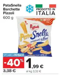 Carrefour PataSnella Barchette Pizzoli offerta