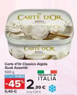 Carrefour Carte d’Or Classico Algida Gusti Assortiti offerta