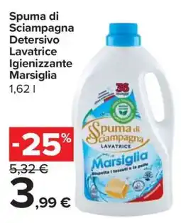 Carrefour Spuma di Sciampagna Detersivo Lavatrice Igienizzante Marsiglia offerta