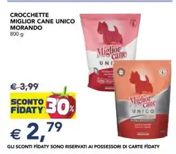 Esselunga CROCCHETTE MIGLIOR CANE UNICO MORANDO offerta