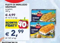 Esselunga FILETTI DI MERLUZZO GRATINATI offerta