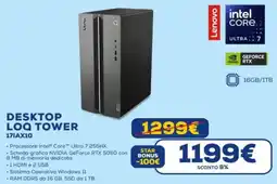 Euronics Lenovo DESKTOP LOQ TOWER 17IAX10 offerta