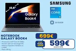 Euronics SAMSUNG NOTEBOOK GALAXY BOOK4 offerta