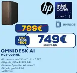 Euronics hp OMNIDESK AI M03-0014NL offerta