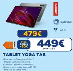 Euronics Lenovo tablet yoga tab offerta