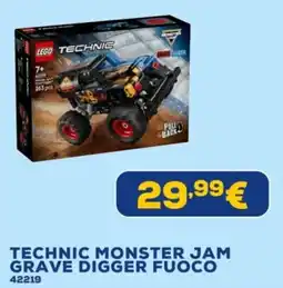 Euronics Technic monster jam grave digger fuoco offerta