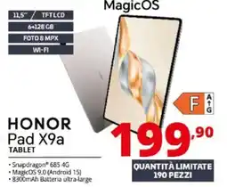 Comet Honor pad X9a tablet offerta