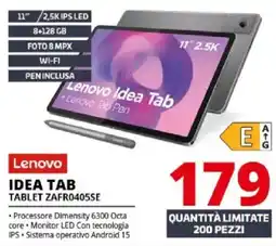 Comet Lenovo IDEA TAB TABLET ZAFR0405SE offerta