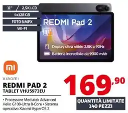 Comet XIAOMI REDMI PAD 2 TABLET VHU5973EU offerta