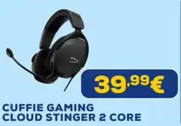 Euronics Cuffie gaming cloud stinger 2 core offerta