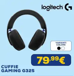 Euronics logitech CUFFIE GAMING G325 offerta