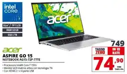 Comet acer ASPIRE GO 15 NOTEBOOK AG15-72P-77TE offerta