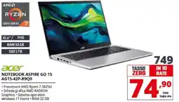 Comet acer NOTEBOOK ASPIRE GO 15 AG15-42P-R9Q9 offerta