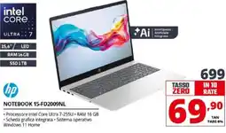 Comet hp NOTEBOOK 15-FD2009NL offerta