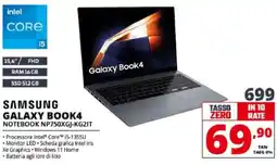 Comet SAMSUNG GALAXY BOOK4 NOTEBOOK NP750XGJ-KG2IT offerta