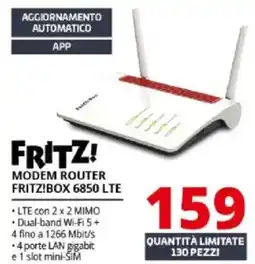 Comet Modem router fritz!box 6850 lte offerta