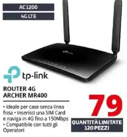 Comet tp-link ROUTER 4G ARCHER MR400 offerta