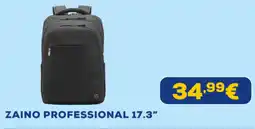 Euronics Hp zaino professional 17.3" offerta