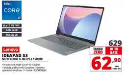 Comet Lenovo IDEAPAD S3 NOTEBOOK SLIM IPS3 15IRH8 offerta