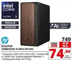 Comet hp DESKTOP OMNIDESK AI M03-0014NL offerta