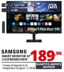 Comet SAMSUNG SMART MONITOR 32" LS32FM500EUXEN offerta