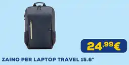 Euronics Hp zaino per laptop travel 15.6" offerta