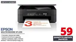 Comet EPSON MULTIFUNZIONE XP-2200 offerta