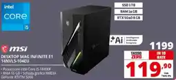 Comet msi DESKTOP MAG INFINITE E1 14NVL5-104EU offerta