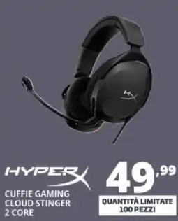 Comet Hyperx cuffie gaming cloud stinger 2 core offerta