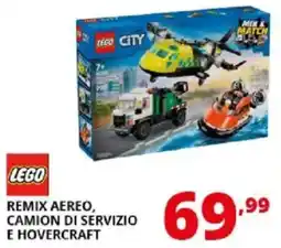 Comet Lego remix aereo, camion di servizio e hovercraft offerta