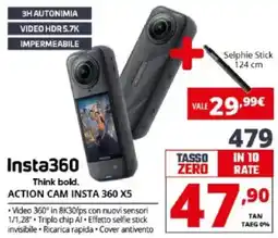 Comet Action cam insta 360 X5 offerta