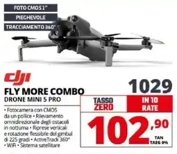 Comet Dji fly more combo drone mini 5 pro offerta