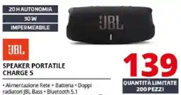 Comet Jbl speaker portatile charge 5 offerta