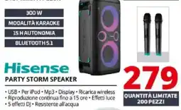 Comet Hisense party storm speaker offerta
