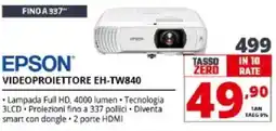 Comet EPSON VIDEOPROIETTORE EH-TW840 offerta