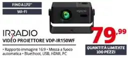 Comet Irradio video proiettore VDP-IR150WF offerta