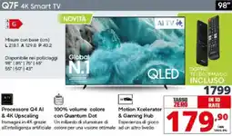 Comet SAMSUNG Q7F 4K Smart TV offerta