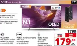 Comet SAMSUNG S85F 4K Smart TV offerta