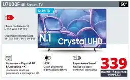 Comet SAMSUNG U7000F 4K Smart TV offerta