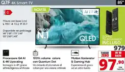 Comet SAMSUNG Q7F 4K Smart TV offerta