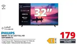 Comet PHILIPS SMART TV 32" LED FULL HD 32PFS6000/12 offerta