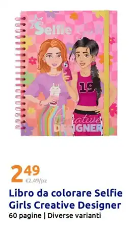 Action Libro da colorare Selfie Girls Creative Designer 60 pagine | Diverse varianti offerta