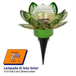 Action Lampada di loto Solar 17x17x9,5 cm | Diversi colori offerta