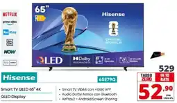 Comet Hisense 65E79Q Smart TV QLED 65" 4K offerta