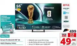 Comet Hisense 55U79Q Smart TV MiniLED 55" 4K offerta