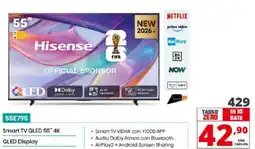 Comet Hisense 55E79S Smart TV QLED 55" 4K offerta