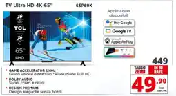 Comet TCL TV Ultra HD 4K 65" offerta