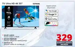 Comet TCL TV Ultra HD 4K 55" 55P69K offerta